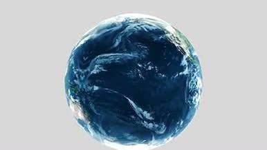 三维地球旋转视角拉近效果AE模板视频的预览图